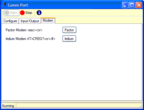 CommPort - Modem Window