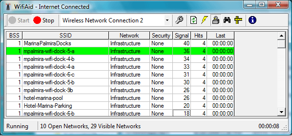 WifiAid - Main Window